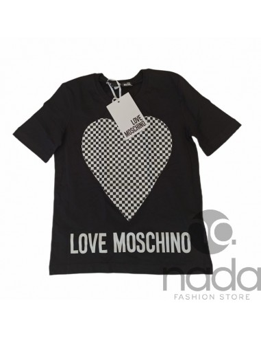 Love Moschino T-Shirt Heart Chess