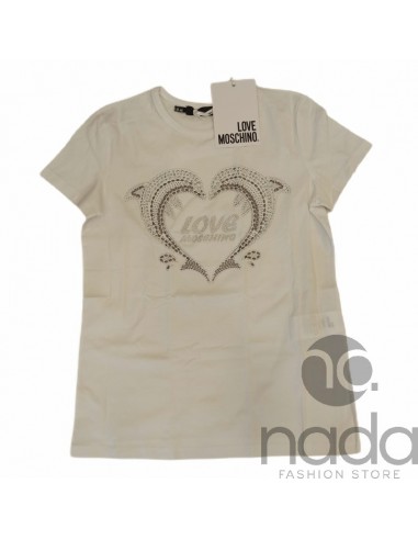 Love Moschino T-Shirt Dolphins Heart